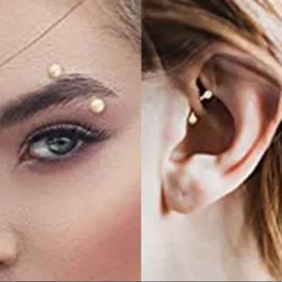 6PCS Eyebrow Piercing Set - Picture 2 of 2